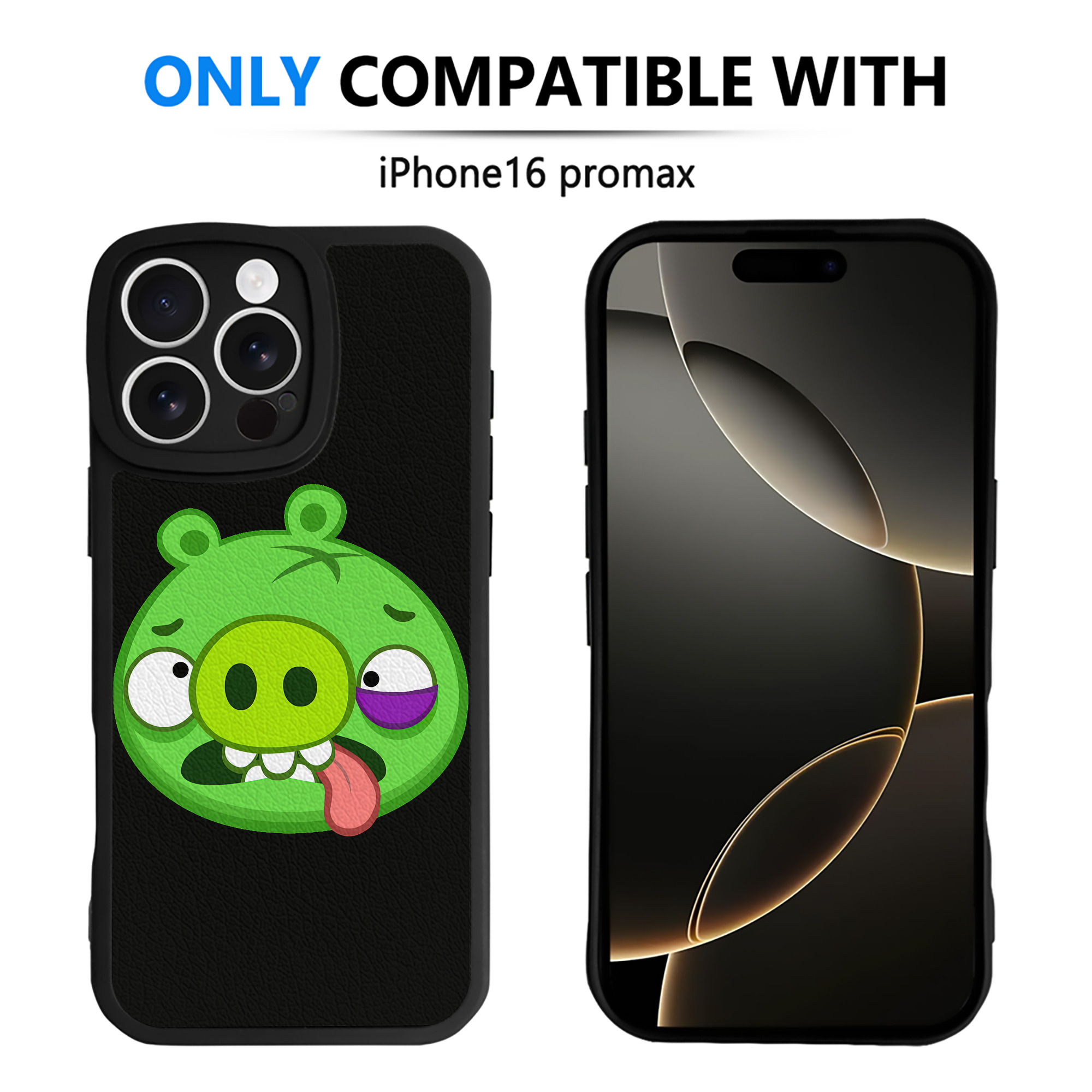 （画像用） Angry Birds アングリーバード 【iPhone 16シリーズ対応】シリコンスマホケース（レザー調） 材質：シリコン